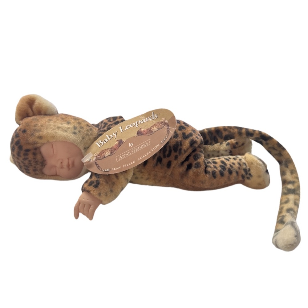 1998 ANNE GEDDES baby leopard limited edition plush, NWT.